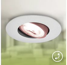 Spot encastrable au plafond avec source de lumière pivotante