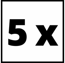 Paquet de cinq pièces