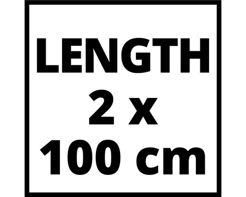 Longueur 2 x 100 cm