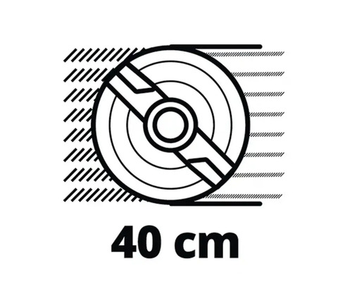 Symbole pour un diamètre de 40 centimètres