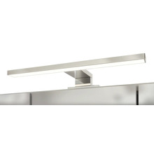 Applique LED moderne pour miroir de salle de bains en aspect chrome.