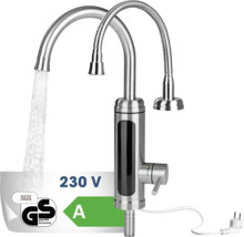 Robinet électrique avec deux becs, 230 volts et marque de sécurité
