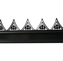 Pointe de clôture en métal avec motif décoratif