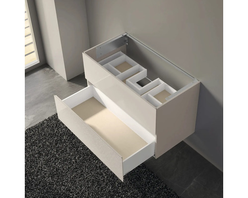 Meuble sous-lavabo avec tiroir et compartiment