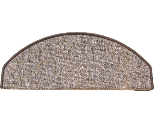 Marche d'escalier demi-ronde en tapis avec bordure