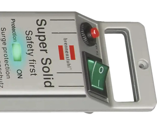 Brennstuhl Super Solid multiprise avec protection contre les surtensions et interrupteur