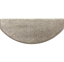 Halbrunde Teppich-Treppenstufe aus textilem Material