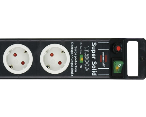 Bloc multiprise avec protection contre les surtensions et interrupteur marche/arrêt