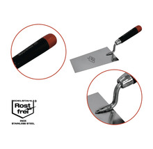 Maurerlob spatule à lame plate en acier inoxydable et manche en plastique