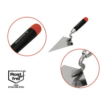 Truelle à joints Maurerlob avec lame en acier inoxydable et manche en plastique