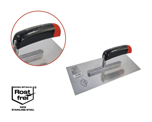 Maurer Krempe aus Edelstahl mit Kunststoffgriff
