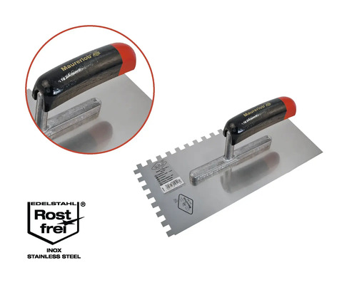 Zahnspachtel aus Edelstahl mit Griff