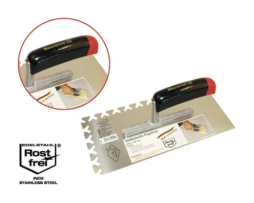 Taloche à lisser Papillon en acier inoxydable, 280 x 130 millimètres