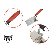 Maurerkelle mit Edelstahloberfläche und Kunststoffgriff