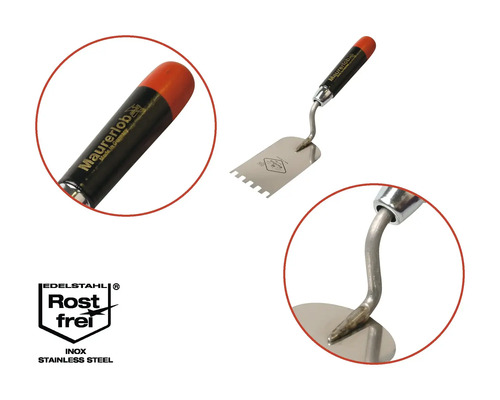 Outil de carreleur Maurerlob avec lame en acier inoxydable et poignée ergonomique