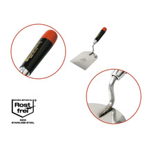 Maurerkelle aus Stahl mit Kunststoffgriff und Rostfrei Siegel