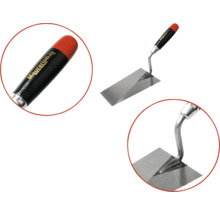 Truelle Maurerlob avec lame en acier et manche en plastique