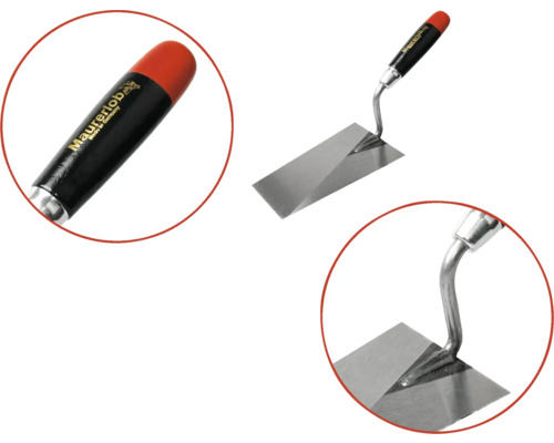 Truelle Maurerlob avec lame en acier et manche en plastique