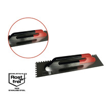 Spatule à colle à dents en acier inoxydable avec manche et sceau inoxydable