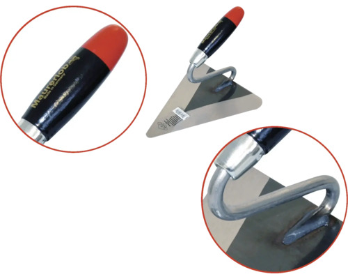 Maurerkelle mit Stahlblatt und Kunststoffgriff