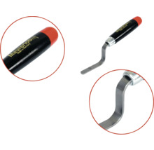 Gratte-joints Maurerlob avec manche noir et embout rouge