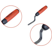 Gratte-joints Maurerlob avec manche en plastique et vues détaillées