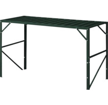 Table de rempotage en métal avec surface de rangement