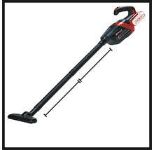 Un aspirateur sans fil Einhell avec tube d'aspiration et embout