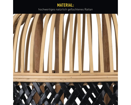 Gros plan de meubles en rotin avec motif tressé