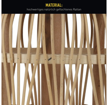 Detailansicht geflochtenes Rattan