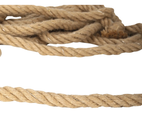 Corde en fibres naturelles torsadée en sisal ou chanvre.