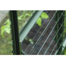 Vue détaillée d'une serre avec fenêtre