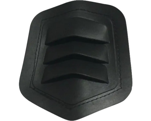 Épaulette en cuir noire avec trois chevrons