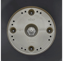 Logo Elho sur une soucoupe d'un diamètre de 25 centimètres et d'un volume de 5,5 litres