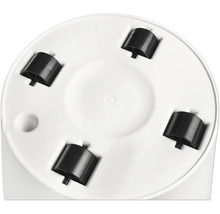 Vue de la base d'un produit avec quatre roues