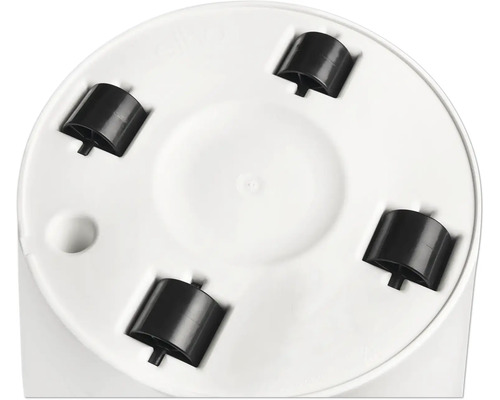 Vue de la base d'un produit avec quatre roues