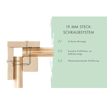 19 Millimeter Steckschraubsystem Detailansicht