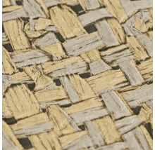 Papier peint aspect osier tresse avec texture de surface realiste.