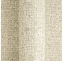 Papier peint intissé aspect tressé, surface structurée beige.
