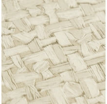 Papier peint avec structure tissée aspect tressé