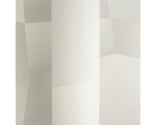 Papier peint intissé avec motif géométrique à lignes et surface structurée.