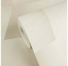Tapetenrolle mit geometrischem Strukturmuster aus diagonalen Linien, die Dreiecke bilden.