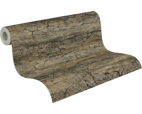 Rouleau de papier peint avec décor en pierre