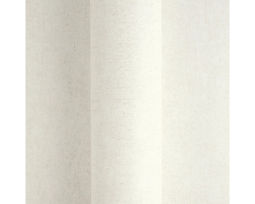 Gestreifte Tapete in Creme mit dezenter Textur.