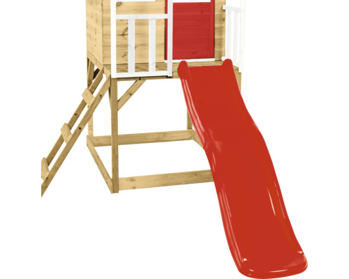 Tour de jeu avec toboggan et échelle pour l'extérieur