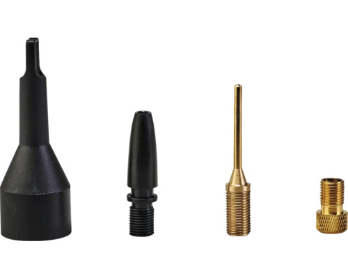 Divers adaptateurs pour pompes à air