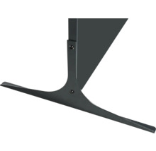 Pied métallique avec vis pour la fixation