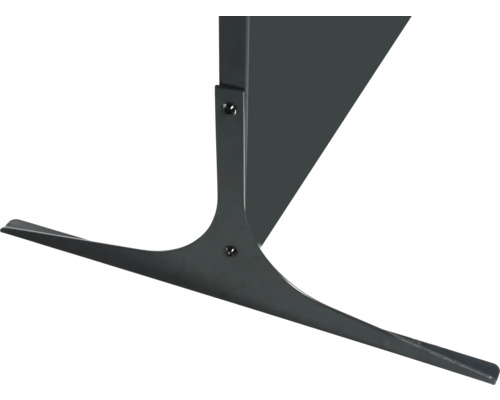 Pied métallique avec vis pour la fixation