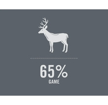 Symbole pour 65 % de gibier