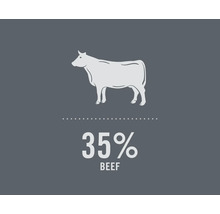 Teneur en viande de boeuf de 35 %